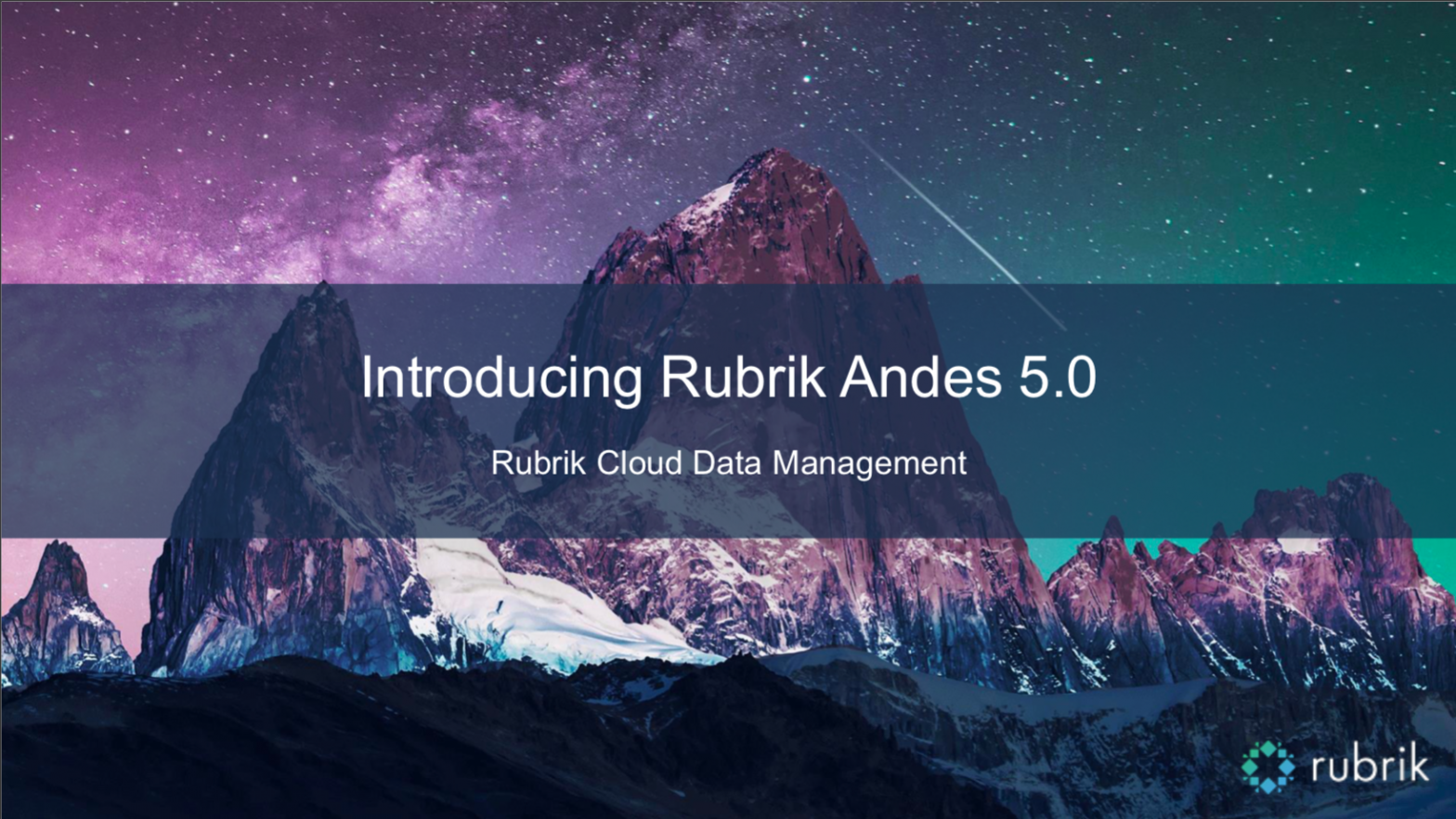 Rubrik announces Andes 5.0